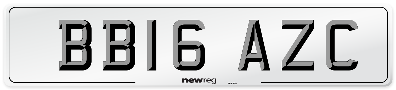 BB16 AZC Number Plate from New Reg